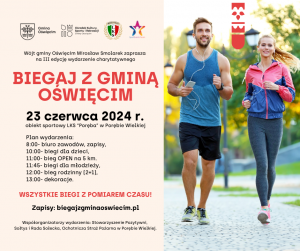 Biegaj z Gmina Oswiecim Sport Events Team Info Oswiecim Infinity Events Bieg na 5 km Biegi dla dzieci biegi dla młodzieży
